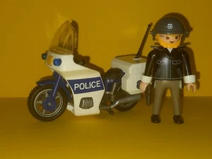 Playmobil Polizei Motorrad Streife & Figur Polizist aus Set 3986 oder 3915 - Bild 1 von 3