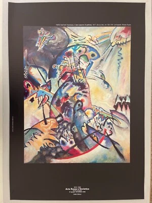 KANDINSKY, 'IL PETINNE, 1917' RARO AUTÉNTICO EXPOSICIÓN 1989 PÓSTER Foto 1 de 4