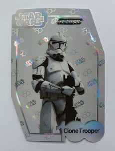 2023 Kakawow Phantom Disney 100 Star Wars Die Cut Holo Silver Clone Trooper 