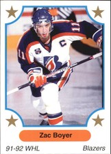 1991-92 7th Innning Sketch WHL #84 Zac Boyer