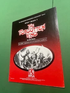 AD&D RPGA 3 THE FORGOTTON KING VERY RARE MODULE - Picture 1 of 6