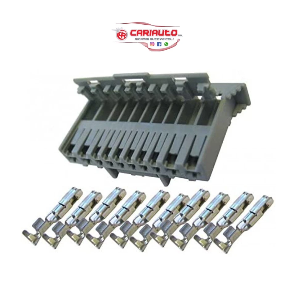 Kit Riparazione Cablaggio Connettore Grigio Body Computer Fari Luci Fiat Panda - Imagen 1 de 1