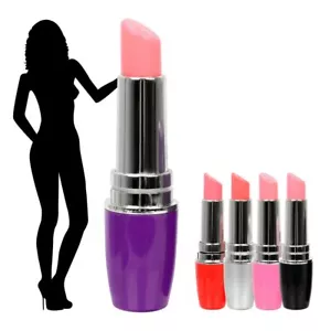 Multispeed Sexy Lipstick Magic Wand Battery Rechargeable Vibrating Massager Gift - Picture 1 of 13
