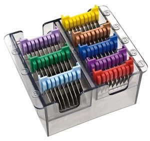 MOSER LI + PRO HAARSCHNEIDEMASCHINE EDELSTAHL-AUFSCHIEBEKAMM - SET 3 MM - 25 MM - Bild 1 von 1