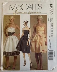 McCall's M5382 Vestido de Noche Elegancia y Faja Costura Patrón Talla 4-6-8-10-12 - Imagen 1 de 4