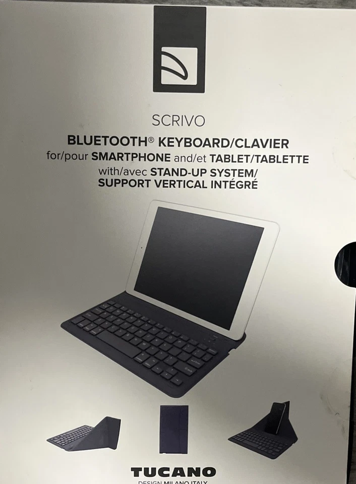 Tucano Scrivo Bluetooth Stand-Up Keyboard for Smartphones/Tablets (11-in) - Blue - Image 1 of 1