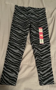 Girls Faded Glory NWT’s Animal Print Black/Gray Ankle Leggings Size XS 4-5 - Picture 1 of 4