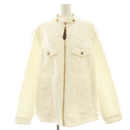 LOUIS VUITTON（LV） Louis Vuitton 23AW Monogram Jacquard Zip up Denim Giacca Blouson Esterno Usat