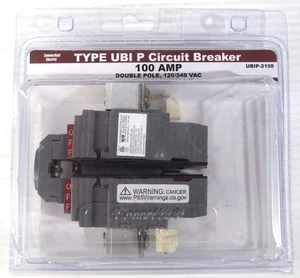 Connecticut Electric 100 Amp 2-Pole Pushmatic UBI P Circuit Breaker UBIP-2100 - Picture 1 of 3