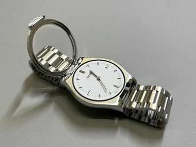 SEIKO Tactile Readable Watch SQBR019 Convex dial White Stainless steel Japan - Image 1 of 4