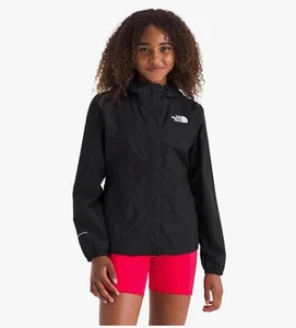 THE NORTH FACE Antora Hooded Rain Jacket Black Size Large Youth Unisex - Picture 1 of 8