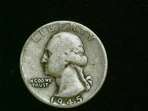 1945-P Washington Quarter Silver FREE SHIPPING AND TRACKING - Picture 1 of 4