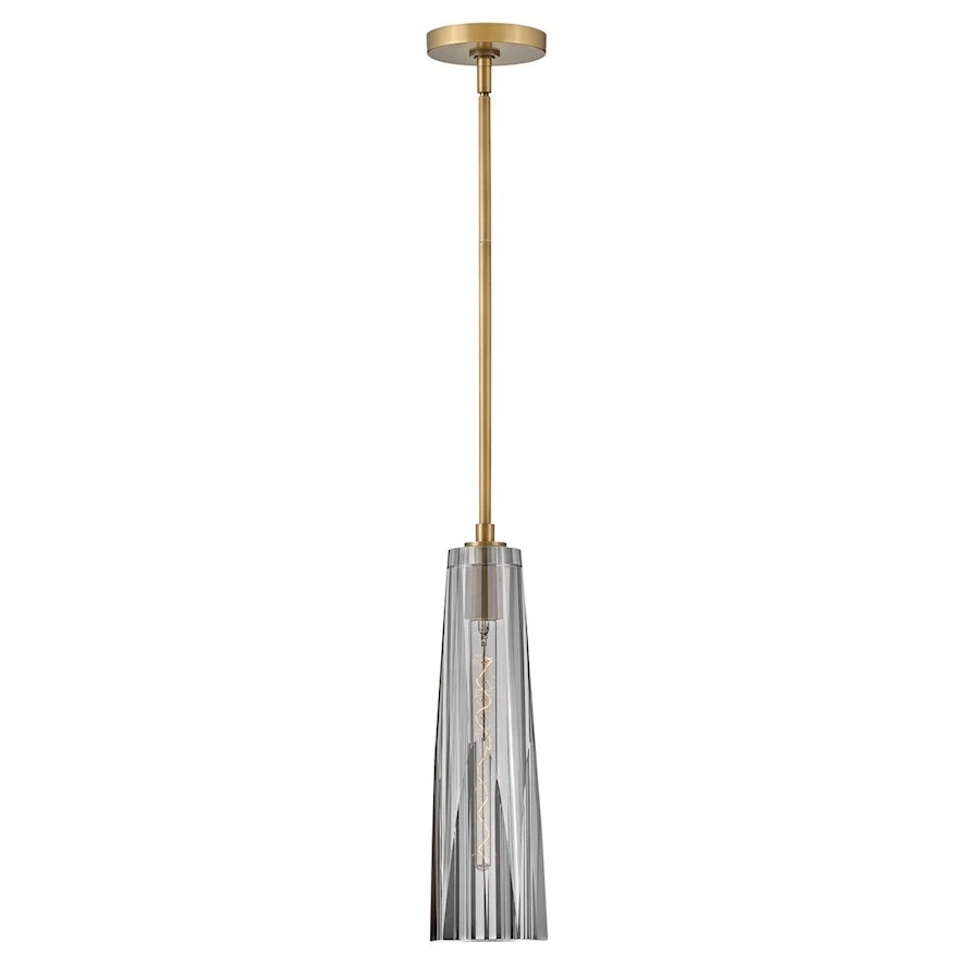 Fredrick Ramond Cosette 1 Light Small Pendant, Brass/Smoked - FR31107HBR-SM - Image 1 of 1