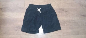 Maglia pantaloncino uomo nero felpato folk taglia 4/pantalone estivo pile grande - Foto 1 di 3