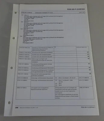 Esquemático Mercedes-Benz W204 Unidad de Control Sintonizador TV Tipo 204 Stand - Imagen 1 de 2