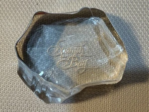 Fostoria Crystal Spanish Bay campo da golf statuina scrivania fermacarte NUOVO - Foto 1 di 5