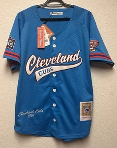 Cleveland Cubs 1931 Negro League Baseball Jersey Headgear Classics Men Small NWT - Picture 1 of 2