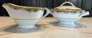 VTG Noritake Warrington China 6872 Creamer & Sugar Bowl w/lid - Picture 1 of 10