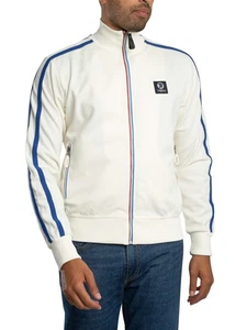 Trojan Men's Contrast Zip Track Jacket, White - Picture 1 of 6