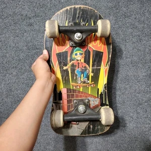 Vintage Mini Fat Board Skateboard SkTe King 80er 90er Retro Skater Y2K Sammlerstück - Bild 1 von 20