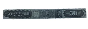 U.S. 1872 REVENUE TAX PAID STAMP FOR  50 CIGARS, SPRINGER CATALOG # TC69B - Picture 1 of 1