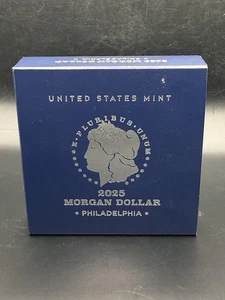 2025 P Morgan Silber Dollar .999 mit Box, CoA, ungeöffnet, direkt aus U.S. Mint - Bild 1 von 4