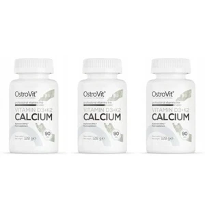 OstroVit Vitamin D3 + K2 + Calcium 3 x 90 tablets Dietary Supplement - Picture 1 of 2