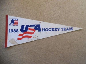 1988 USA Hockey Team Wimpel 30" Vintage 1002A - Bild 1 von 3