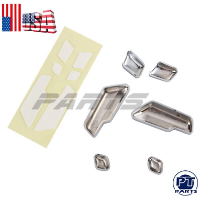 Chrome Door Seat Adjust Button Switch Cover Trim for Mercedes-Benz E Class W212 - Image 1 of 4