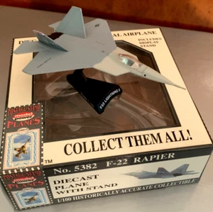 F-22 Rapier. USAF advanced fighter. Die Cast metal. 1:145 scale. New in Box Mint - Picture 1 of 5