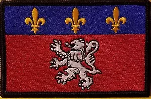 LYON FRANKREICH Flagge Aufnäher mit Klettverschluss Emblem schwarzer Rand #3 - Bild 1 von 1