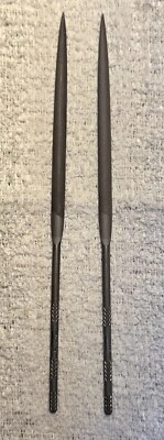 NICHOLSON *SWISS MADE* 6 1/4" NUMBER 4 and NUMBER 6 HALF ROUND NEEDLE FILES NEW! - Image 1 of 4