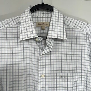 NWT Tommy Bahama Dress Shirt Men's Size 15.5 Long Sleeve Button Up Plaid New - Picture 1 of 19