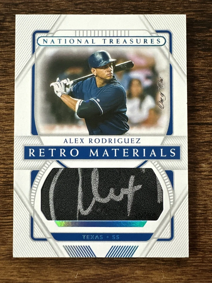2021 Panini National Treasures | Alex Rodriguez Retro Materials Auto 🔥 | 1/1!! - Image 1 of 3