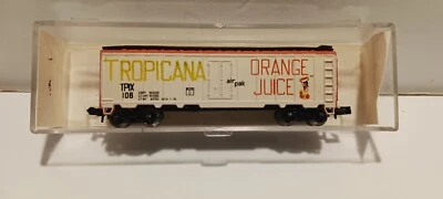 Model Power N Scale 3404 TPIX Tropicana Orange Juice 40' Steel Reefer Vtg WH NOS - Image 1 of 4