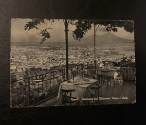 Napoli Italy Panorama Dal Ristorante/Restaurant Renzo & Lucia Post Card - Imagen 1 de 5