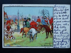Country Life Hunting THE MEET The Hunt 100 Years Ago c1905 Postcard - Picture 1 of 2