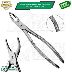 Instrumento dental universal Witzel de raíces inferiores Extracting Fórceps #116 - Imagen 1 de 8