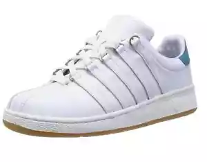 K-SWISS 03344-114 THE CLASSIC VN Mn's (M) weiß/blau Leder Lifestyle Schuhe - Bild 1 von 7
