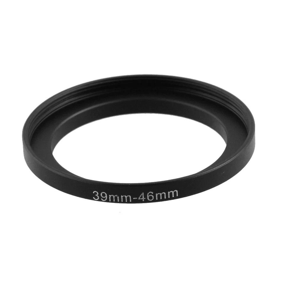 Camera 39mm Lens to 46mm Accessory Step Up Adapter Ring 39mm-46mm Black - Image 1 of 4