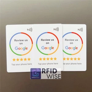3 NFC Tap Card Google Review Card, ottieni immediatamente 5 stelle recensioni dei clienti - Foto 1 di 11