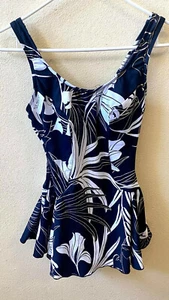 Maxine MM6NC41 Black Multi Leaf Swimdress Swimsuit Size 6 $109 #40 - Picture 1 of 3