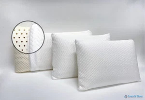 ONE LUXURY NATURAL LATEX QUEEN FOAM BED PILLOW 27"X 16-1/2"X 5-1/2" THICK - Picture 1 of 1