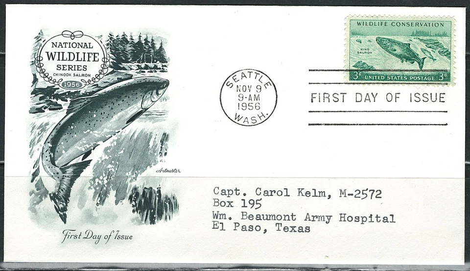 US Year of 1956 First Day Cover Scott#1079. - Image 1 of 1