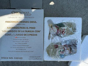 House Of Lloyd Snowglobe Christmas Snowman Ornaments 2001 Freezeman Friends NEW - Picture 1 of 1