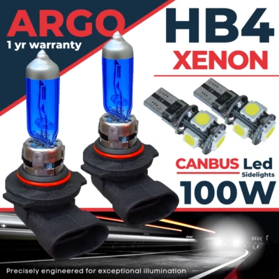HB4 9006 Xenon White Super Bright Upgrade P22d Front Headlight Headlamp Bulbs - Image 1 of 4