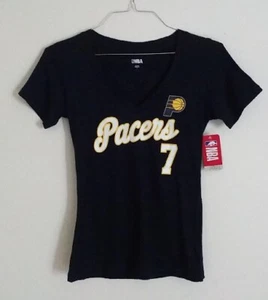 Indiana Pacers Number 7 Brogdon Women's V-Neck T Shirt Size Small - Picture 1 of 2