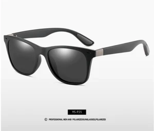 New Classic Polarized Sunglasses Men*Women Driving Square Frame BLACK C1 DD - Picture 1 of 2