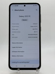 Samsung Galaxy S23 FE - Schwarz 128GB US Cellular Smartphone Beschreibung lesen - Bild 1 von 8