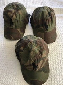 Polo Ralph Lauren BIG PONY Camouflage Camo Baseball Cap Hat Adjustable - Picture 1 of 5